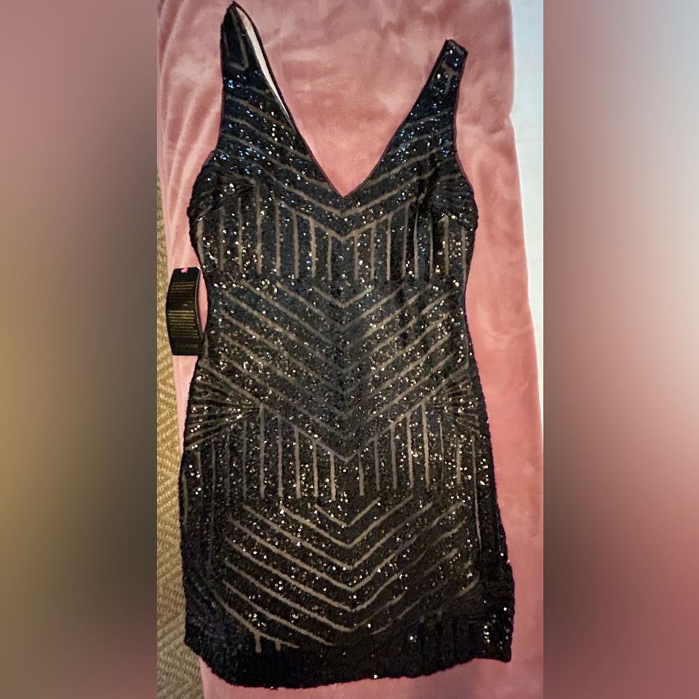 Black sexy cocktail dress